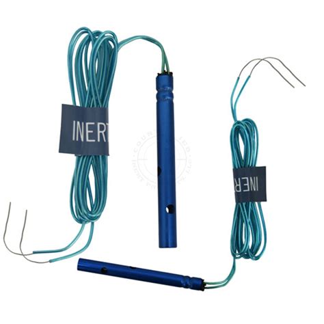 Electric Detonator / Blasting Cap (Deluxe, Blue Wire) - Inert Replica - Inert Products LLC