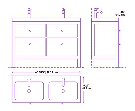 Double Sink Bathroom Vanity Dimensions – Everything Bathroom