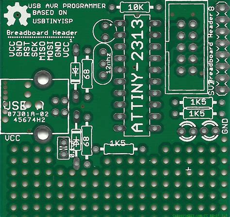 USB AVR Programmer final based on UsbtinyISP – Circuits DIY