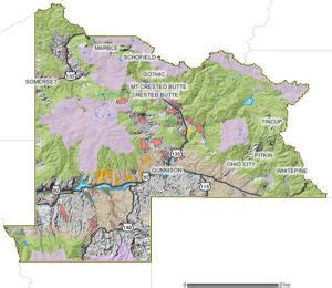 Map of Gunnison, Colorado in relief and showing wilderness and public ...