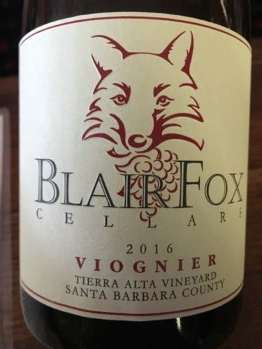 Blair Fox Cellars Tierra Alta Vineyard Viognier | Vivino US