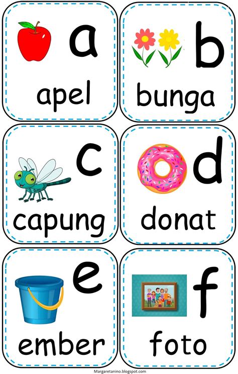 Free Printable - Abjad Indonesia Huruf Kecil