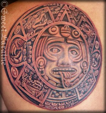 aztec calendar tattoos | Tattoo Lawas