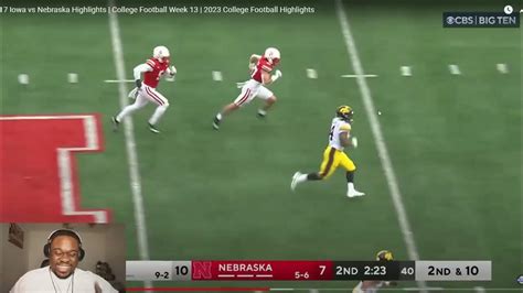 JuJuReacts To #17 Iowa vs Nebraska Highlights | College Football Week 13 | 2023 College Football ...