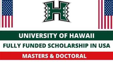 Hawaii University Scholarships 2022 in USA | Fully Funded - Scholarships