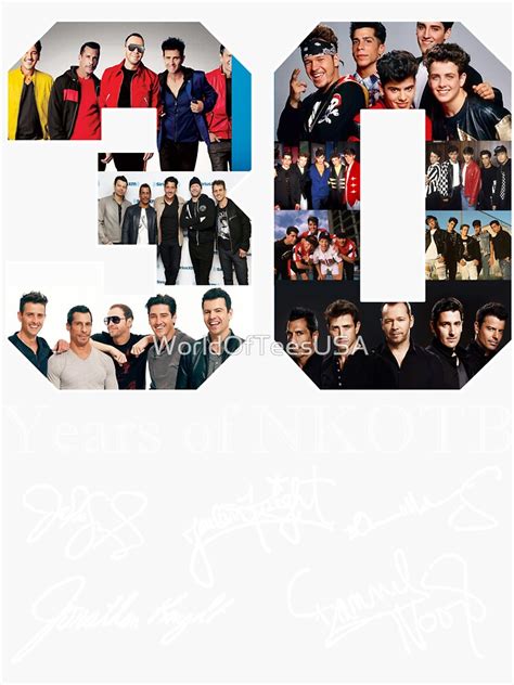 "30 Years of NKOTB" Sticker by WorldOfTeesUSA | Redbubble