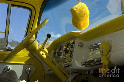 Chevy Truck Interior Photograph by Bob Christopher