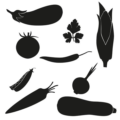 Vegetable SVG Black