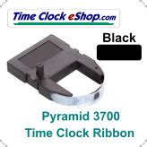 Pyramid Time Clock Ribbon - Pyramid 3700 Time Clock Ribbon