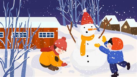 Easy-to-use Cartoon Mg Animation Winter Snowman In Front Of The House ...