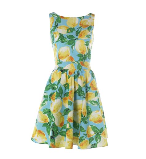 Lemon Print dress. | Lemon print dress, Dresses, Fashion