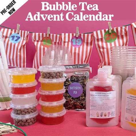 Personalised Bubble Tea Advent Calendar By MixPixie