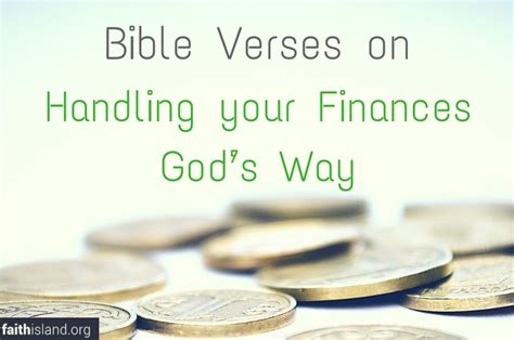 5 Bible Verses on Handling your Finances God's Way | Faith Island