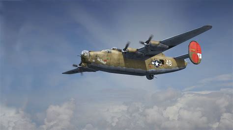 Download Airplane Air Force Bomber Warplane Aircraft Military Consolidated B-24 Liberator HD ...