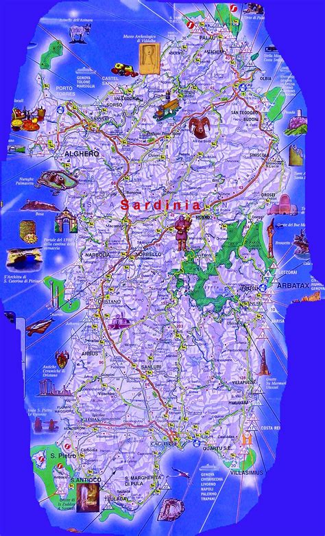 Large Baja Sardinia Maps for Free Download and Print | High-Resolution and Detailed Maps