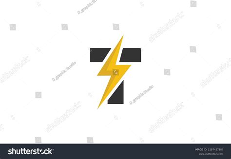 T Logo Energy Vector Identity Company Stock Vector (Royalty Free ...