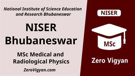 NISER Bhubaneswar MSc Medical and Radiological Physics Admission 2023: Dates, Application ...