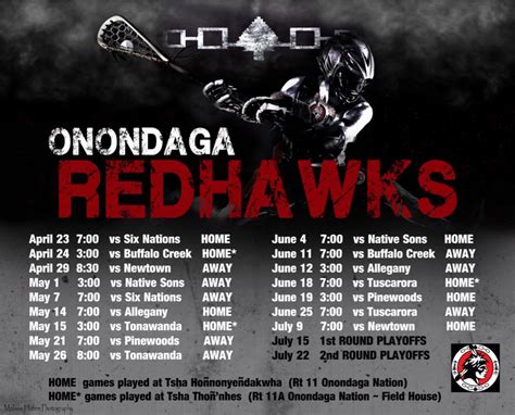 Redhawks 2016 Schedule – Onondaga Redhawks Lacrosse