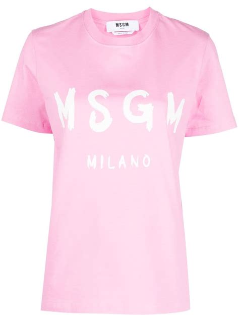 MSGM logo-print T-shirt - Farfetch
