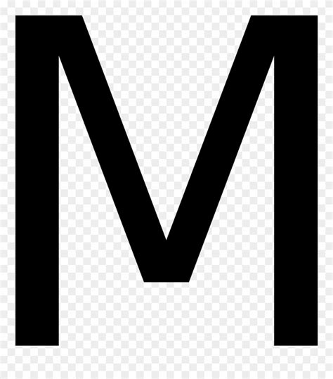 Letter M ClipArt Black And White