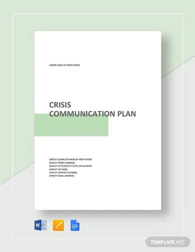 Crisis Communication Plan - 10+ Examples, Format, How to, Pdf