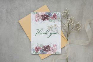 Elegant Soft Floral Thank You Card Art Graphic by TrimsArt · Creative ...