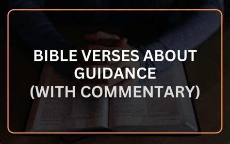 20 Best Bible Verses About Guidance (With Commentary) - Scripture Savvy