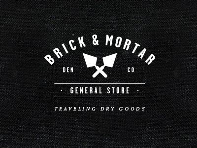 Dribbble - Logo for Brick & Mortar by Andrew Hoffman Brick Images ...