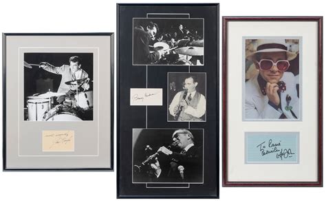 Lot Detail - Six Autograph Displays of Musicians. Autograph displays of ...