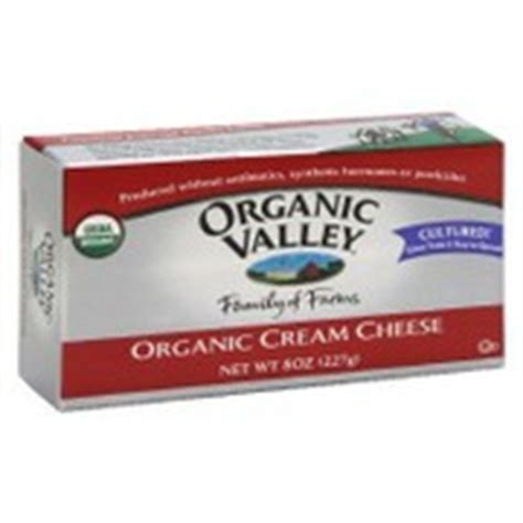 Organic Valley Organic Cream Cheese: Calories, Nutrition Analysis & More | Fooducate