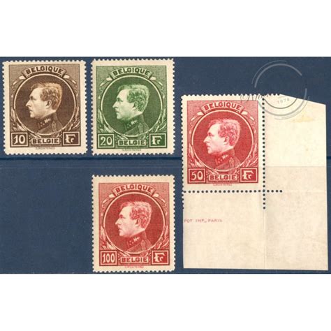 BELGIQUE TIMBRES-POSTE N°289 à 292 NEUFS AVEC CHARNIERE | eBay