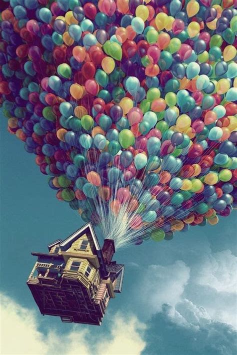 Cinematic Movie Posters: The House with Balloons in the Movie Up