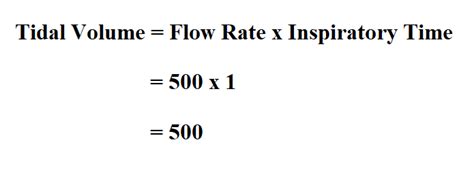 What Is The Formula For Tidal Volume