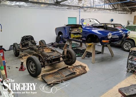 VW Karmann Ghia Convertible – The Surgery – Classic Car Restoration Wellington