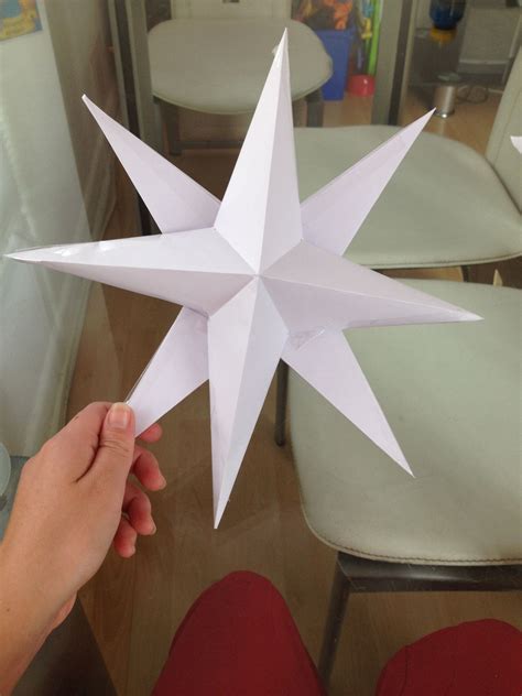 Easy 3d paper star Star Paper Craft, 3d Paper Star, 3d Paper Crafts, Paper Stars, Diy Paper ...