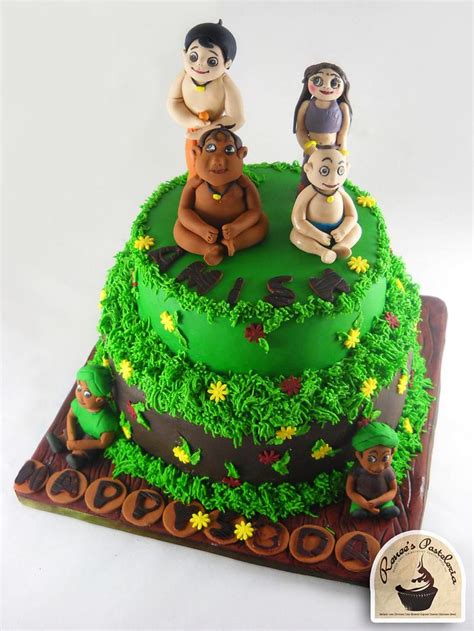 CHOTA BHEEM CAKE - Decorated Cake by purbaja - CakesDecor