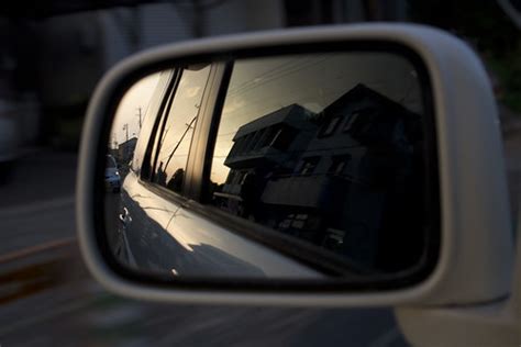 Car side mirror view | liked the sun coming down behind crea… | Flickr