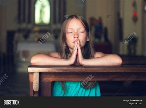 Child Praying Church Image & Photo (Free Trial) | Bigstock