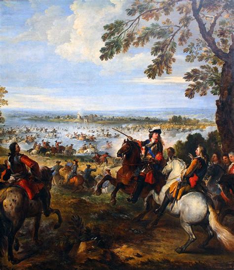 The Crossing of the Rhine by the Army of Louis XIV, 1672- by Joseph Parrocel | Louis xiv ...