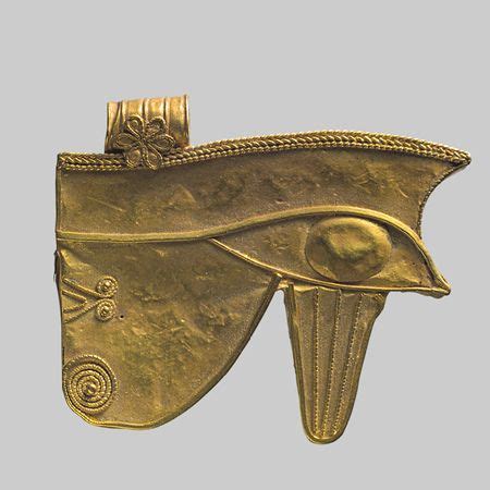 Wedjet eye, Ptolemaic Period (ca. 304–30 b.c.) Egyptian Gold Rogers Fund, 1923 (23.2.68) The ...