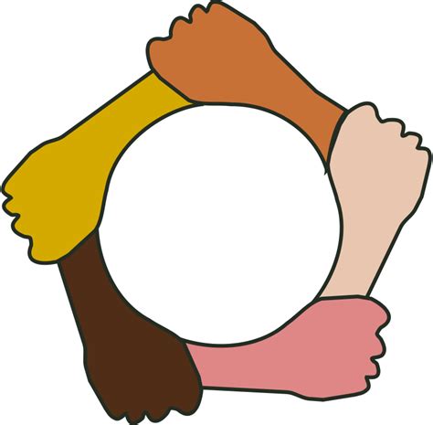 circle of hands clip art - Clip Art Library