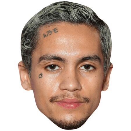 Dominic Fike (Tattoos) Mask - Celebrity Cutouts