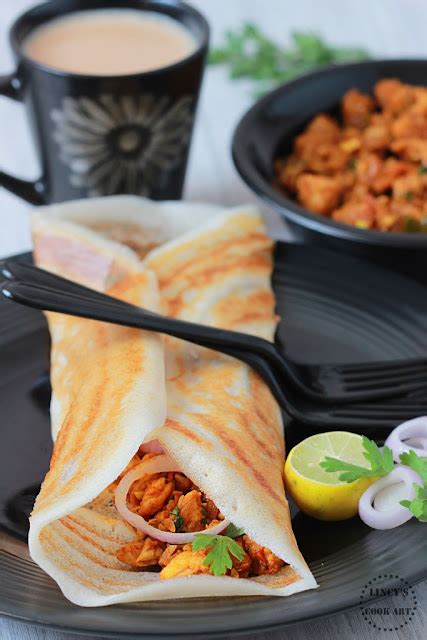 Chicken Masala Dosa ~ Lincy's Cook Art