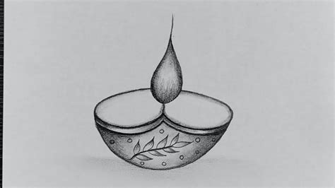 a drawing of a candle with leaves on it