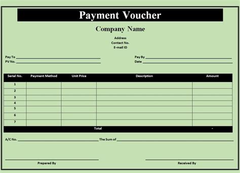 45+ FREE Payment Voucher Templates & Formats