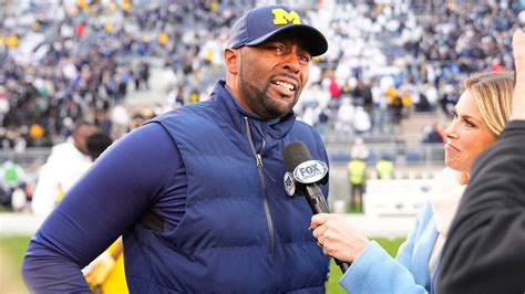 Michigan acting head coach has emotional message for Jim Harbaugh ...