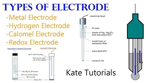 6 Different Types of Electrodes & their Reactions in Electrochemistry. - YouTube