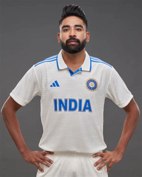 New India Test Cricket Jersey 2023-2024- White Adidas ICT Kit for WTC ...