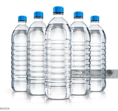 Download Group Of Plastic Drink Water Bottles Stock Photo - iStock