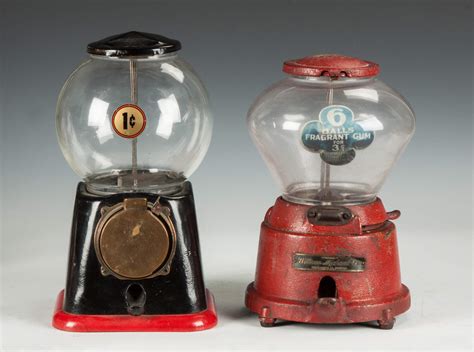 Two Vintage Gumball Machines | Cottone Auctions